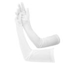 Luvas de cetim PEUTIER Long Elbow 70cm para casamento de Halloween