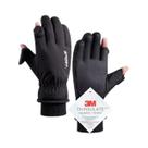 Luvas De Ciclismo Masculinas De Inverno Impermeáveis Com Tela Sensível Ao Toque, Forro De Lã,