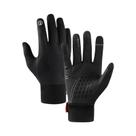 Luvas De Ciclismo Masculinas Pretas Quentes Com Tela Sensível Ao Toque E Antiderrapantes Para Outono