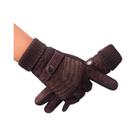 Luvas De Couro Para Homens Com Tela Sensível Ao Toque Para O Inverno, À Prova De Vento, Isoladas E