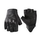 Luvas De Couro Sem Dedos Para Motocicleta, Retro, Verão, Motocross, Ciclismo, Luvas De Meio Dedo Luvas De Couro Sem Dedos Para Motocicleta, Retro, Verão, Motocross, Ciclismo, Luvas De Meio Dedo