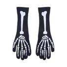 Luvas De Esqueleto E Máscara De Caveira Para Adultos - Fantasia De Halloween Assustadora E