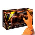 Luvas de exame Atlantic Safety Products Orange Nitrile XL 100Ct