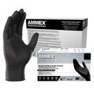 Luvas de exame descartáveis AMMEX Black Nitrile 3 Mil X-Large