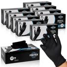 Luvas de exame médico descartáveis FINITEX Black Nitrile 6mil