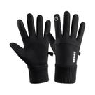 Luvas De Fleece Impermeáveis E À Prova De Vento Com Tela Sensível Ao Toque Para Ciclismo, Corrida,