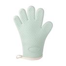 Luvas de forno de silicone resistentes ao calor, verde menta espessado