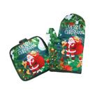 Luvas De Forno E Pegadores De Panela De Natal Com Temas De Papai Noel, Boneco De Neve E Rena,