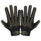 Luvas de Futebol Americano Juvenis para Wide Receiver com Aderência de Silicone