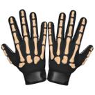 Luvas de futebol americano para jovens, receptor aberto, grip de silicone, tamanho médio