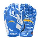 Luvas de Futebol Americano Wilson NFL Stretch Fit - Los Angeles Chargers