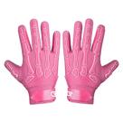 Luvas de futebol juvenil rosa com alça de silicone, para adultos XL