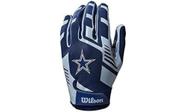 Luvas de futebol Wilson NFL Stretch Fit Youth Dallas Cowboys