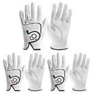 Luvas de golfe FINGER TEN Cabretta Leather para homens, mão direita, pacote com 3