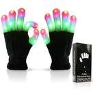 Luvas de iluminação LED Luwint para crianças de 8 a 12 anos, meninos e meninas Luvas de iluminação LED Luwint para crianças de 8 a 12 anos, meninos e meninas