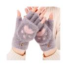 Luvas De Inverno Femininas Quentes De Pelúcia Com Patas De Gato, Macias E Sem Dedos, Para Meninas Luvas De Inverno Femininas Quentes De Pelúcia Com Patas De Gato, Macias E Sem Dedos, Para Meninas