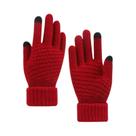 Luvas De Inverno Grossas E Quentes De Tricô Com Tela Sensível Ao Toque Para Homens E Mulheres