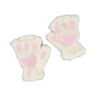 Luvas De Inverno Para Meninas, Grossas E Fofas, Com Design De Pata De Urso, Luvas De Dedos Abertos