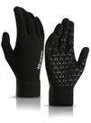 Luvas de inverno TRENDOUX Knit Touch Screen, antiderrapantes, pretas M