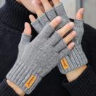 Luvas De Inverno Unissex Com Tela Sensível Ao Toque, De Pelúcia, Sem Dedos, Quentes Para Esportes Ao
