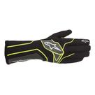 Luvas de Kart Alpinestars Tech-1 K V2 - Tamanho Médio (Preto/Amarelo)