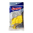 Luvas de Látex Natural Light Sanro Amarela Tamanho G