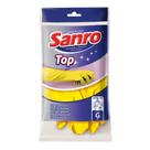 Luvas de Látex Top Sanro Amarela Tamanho G