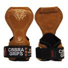 Luvas de levantamento de peso Grip Power Pads Cobra Grips PRO Brown