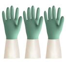 Luvas de limpeza BOOMJOY Latex reutilizáveis tamanho M verde-bege 3 pares