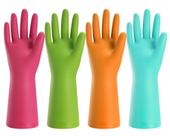 Luvas de limpeza de borracha Bamllum para cozinha 4 pares