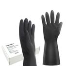 Luvas de limpeza Exprosiflux Thick Rubber 3 pares pretas grandes
