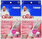 Luvas de limpeza Mr. Clean Bliss Large, sem látex, brancas