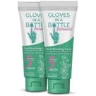Luvas de loção de proteção em um frasco para pele seca e com coceira 100mL