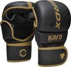 Luvas de MMA RDX Sparring Grappling Hybrid Open Palm Leather