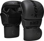 Luvas de MMA RDX Sparring Grappling Hybrid Open Palm Leather