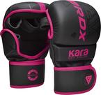 Luvas de MMA RDX Sparring Grappling Hybrid Open Palm Leather