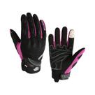 Luvas De Motocicleta Femininas De Verão Respiráveis Rosa Roxo Para Corrida Motocross Com Função