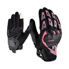 Luvas De Motocicleta Femininas Em Rosa E Roxo Com Tela Sensível Ao Toque Para Verão, Motocross E