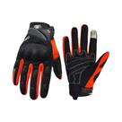 Luvas De Motocicleta Pretas Respiráveis De Dedo Inteiro Para Corrida Antiderrapantes Decoradas