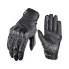 Luvas De Motocicleta Retro Para Homens, Com Dedos Completos, Em Couro Antiderrapante, Luvas