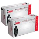Luvas de nitrilo descartáveis 1st Choice Black XL (pacote com 200)
