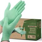 Luvas de nitrilo descartáveis FifthPulse Biodegradáveis Grandes