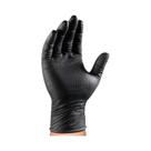 Luvas De Nitrilo Pretas Para Homens, Resistentes, 8 Mil, Sem Látex, Texturizadas Em Diamante, Luvas