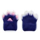 Luvas de pata HAOAN Furry Faux Fur Fox Cat para o Natal de Halloween