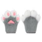 Luvas de pelúcia de pele sintética Cat Caw hbbhml Tamanho único