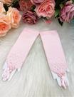 Luvas de Princesa para Festa de Casamento Rosa Bebê - TAM Único