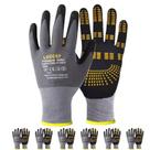 Luvas de proteção LOCCEF MicroFoam revestidas com nitrilo (6 pares)