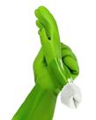 Luvas de PVC de borracha para uso doméstico Kitchen-Star Ultimate (verdes)