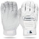 Luvas de rebatidas de beisebol Franklin Sports CFX Pro Chrome White