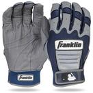 Luvas de rebatidas de beisebol Franklin Sports CFX Pro cinza/azul marinho